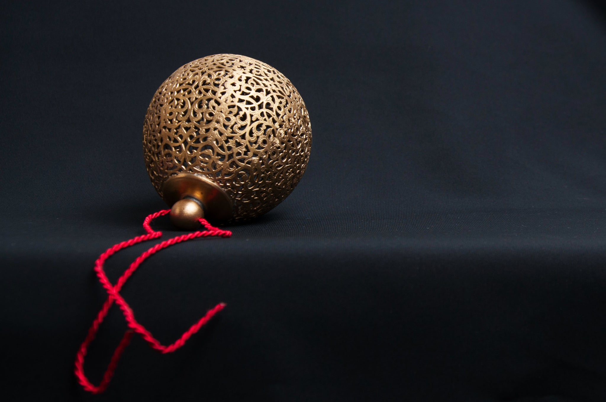 Handmade Brass Bauble for Christmas