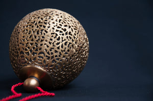 Handmade Brass Bauble for Christmas
