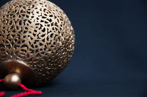 Handmade Brass Bauble for Christmas