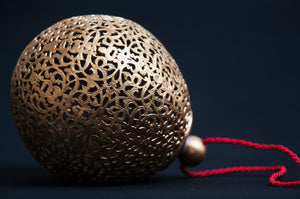 Handmade Brass Bauble for Christmas