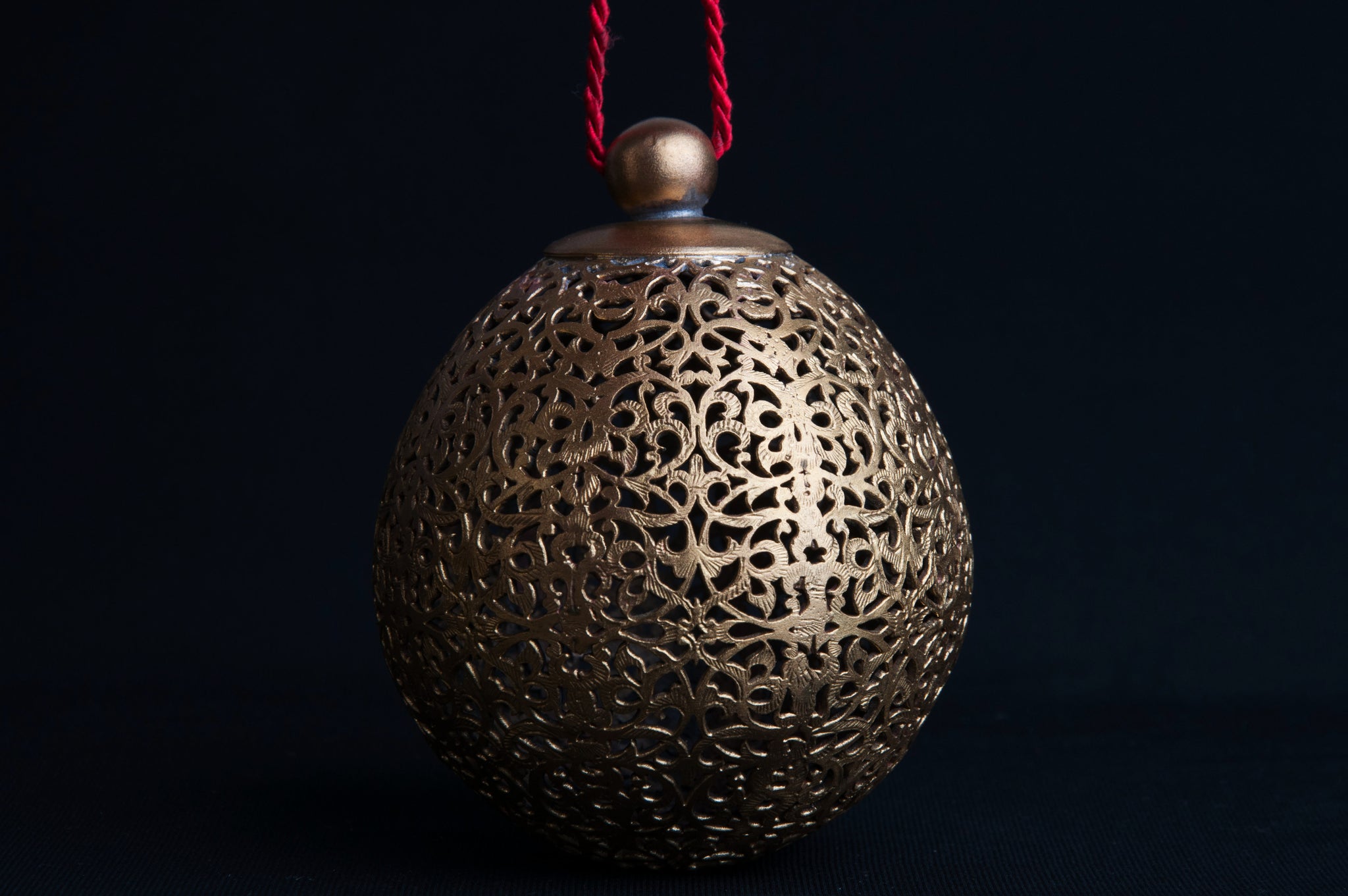 Handmade Brass Bauble for Christmas
