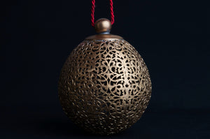 Handmade Brass Bauble for Christmas