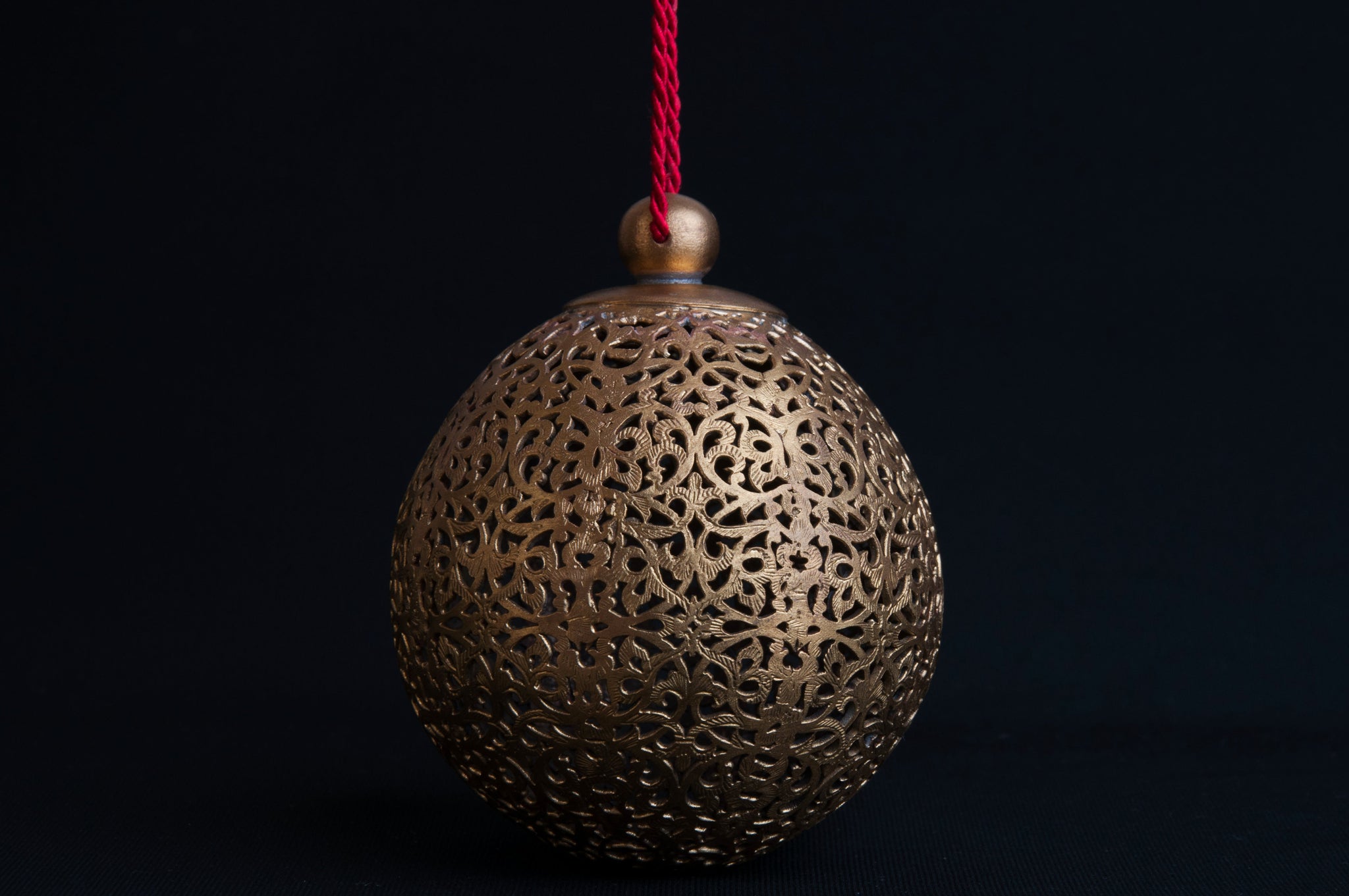 Handmade Brass Bauble for Christmas