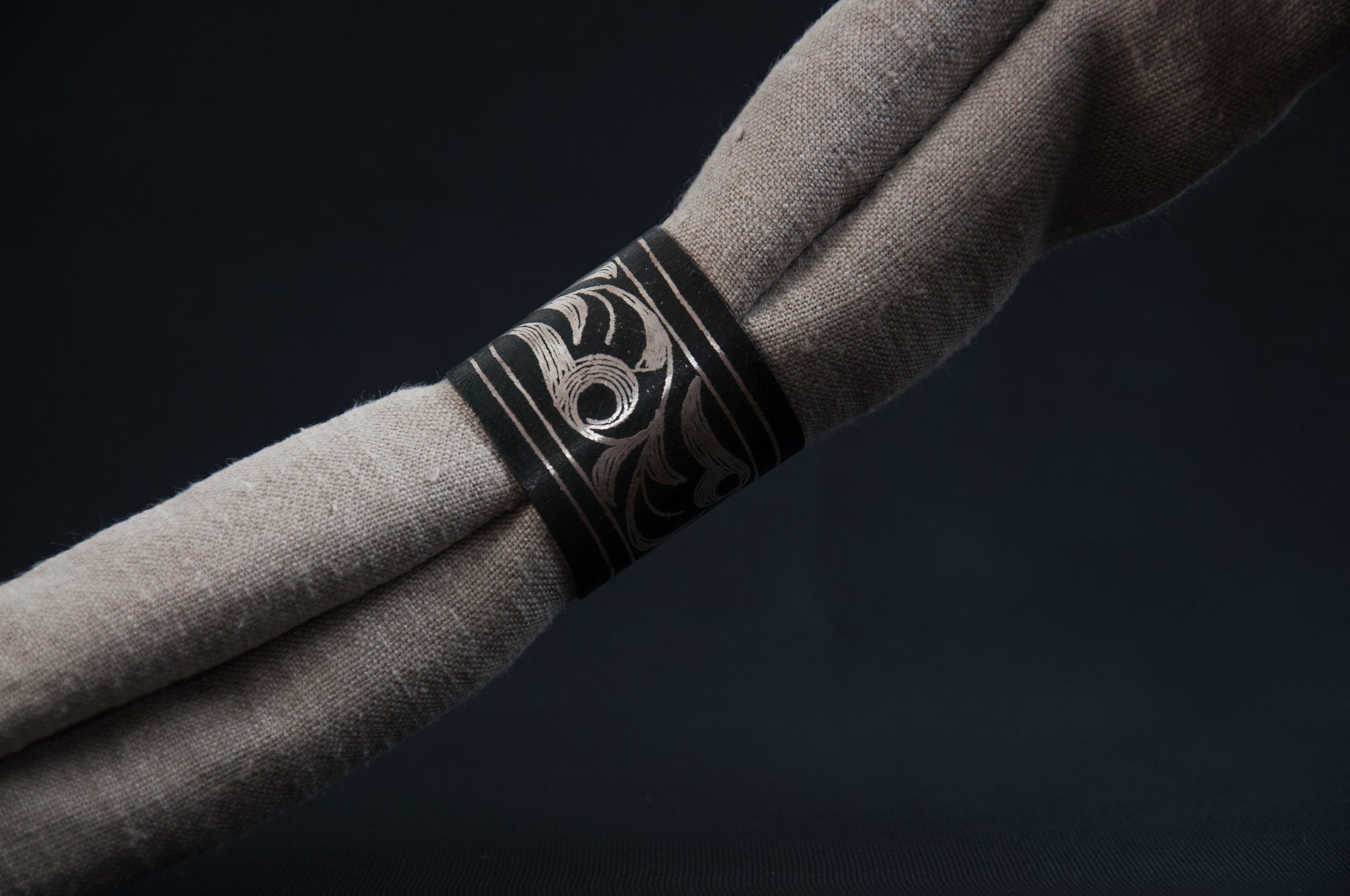 Damascene Napkin Rings