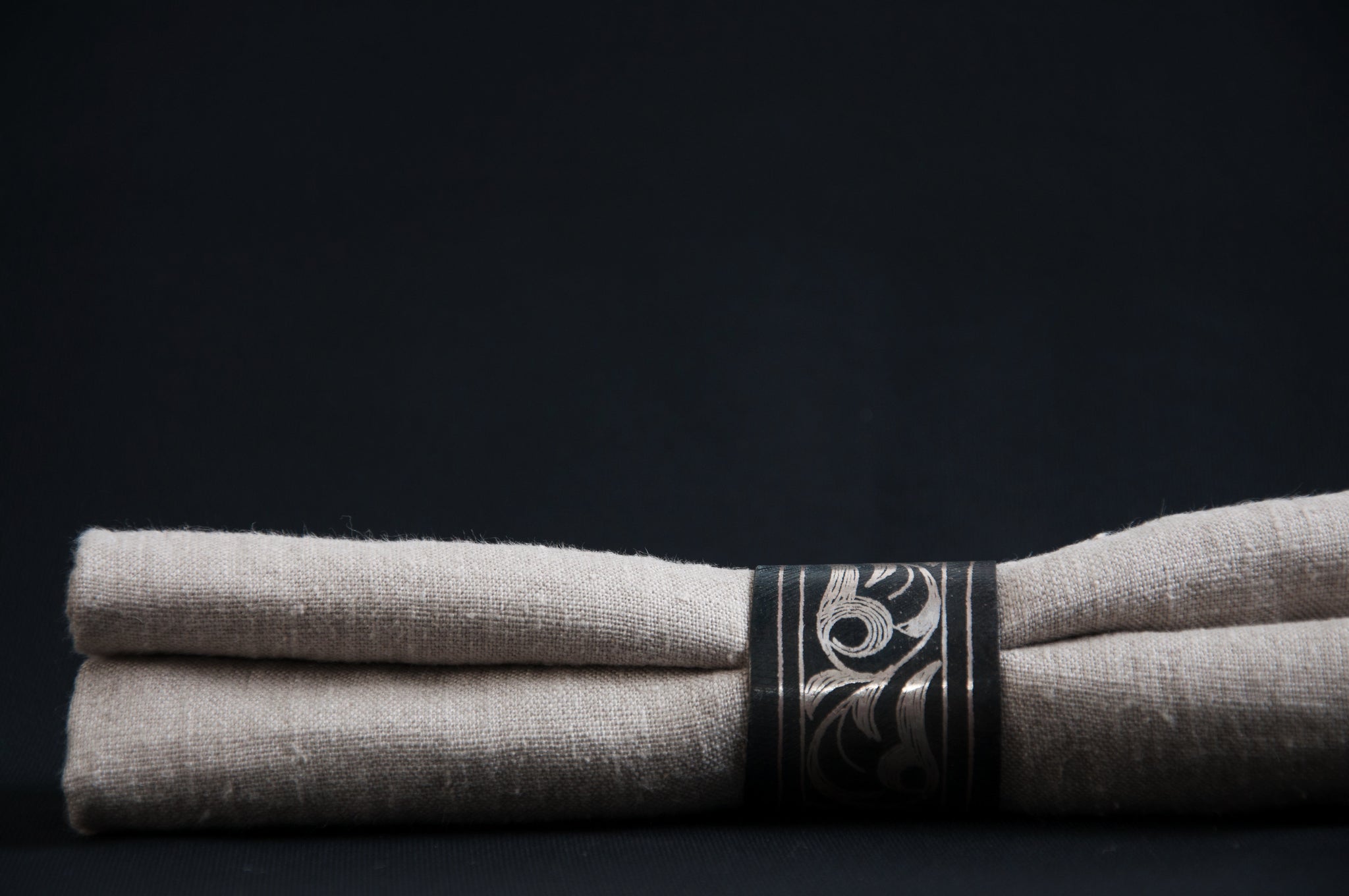 Damascene Napkin Rings