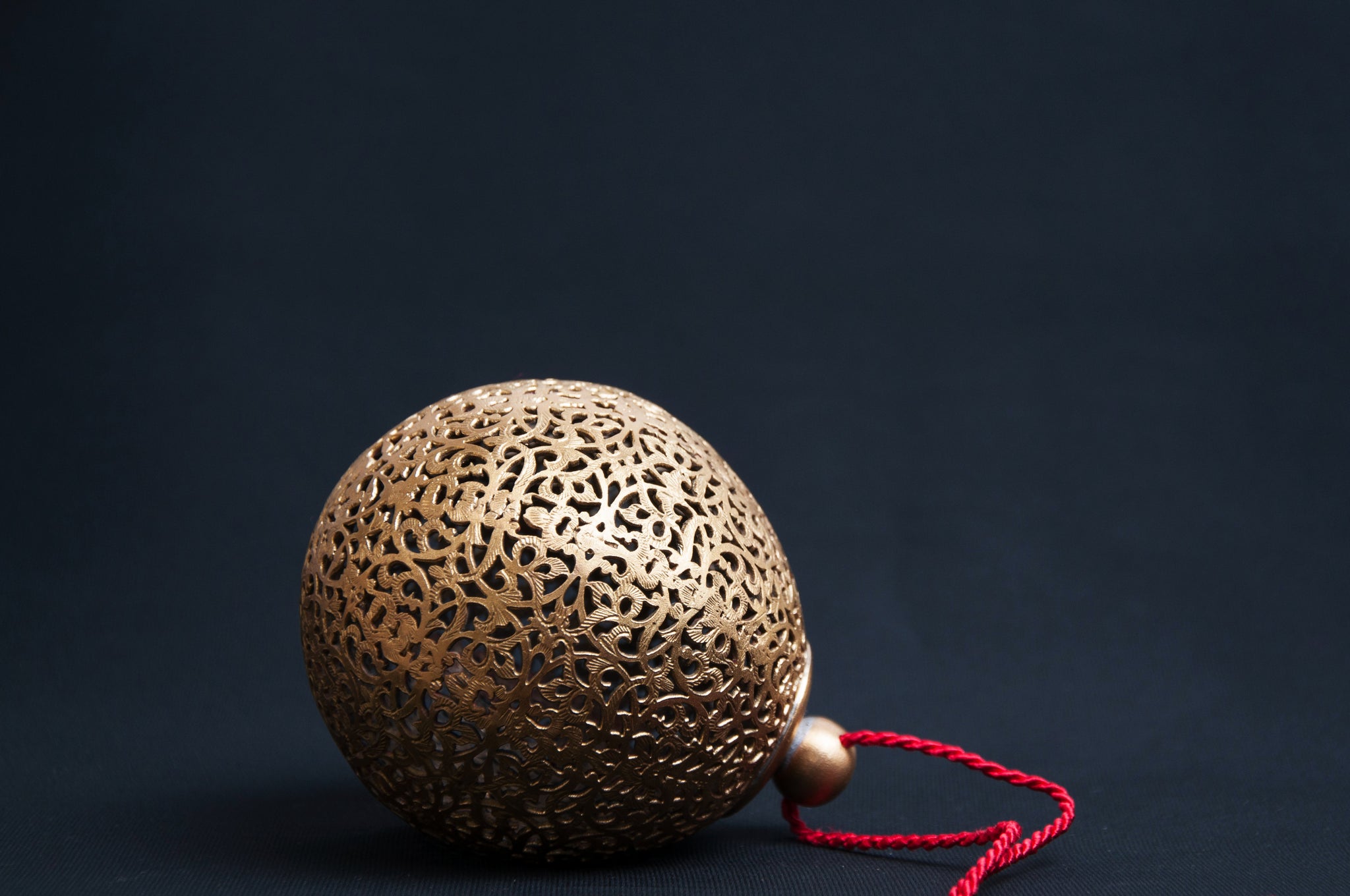 Handmade Brass Bauble for Christmas