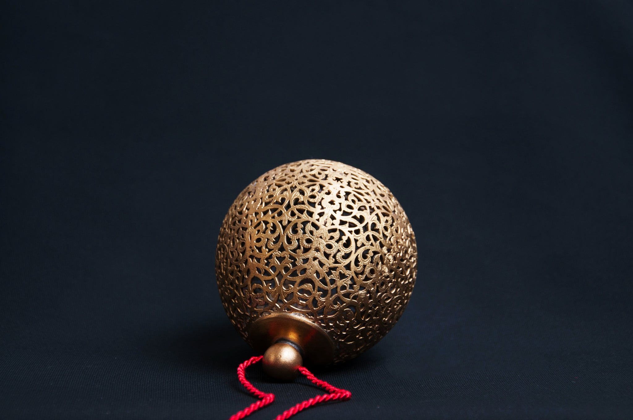 Handmade Brass Bauble for Christmas