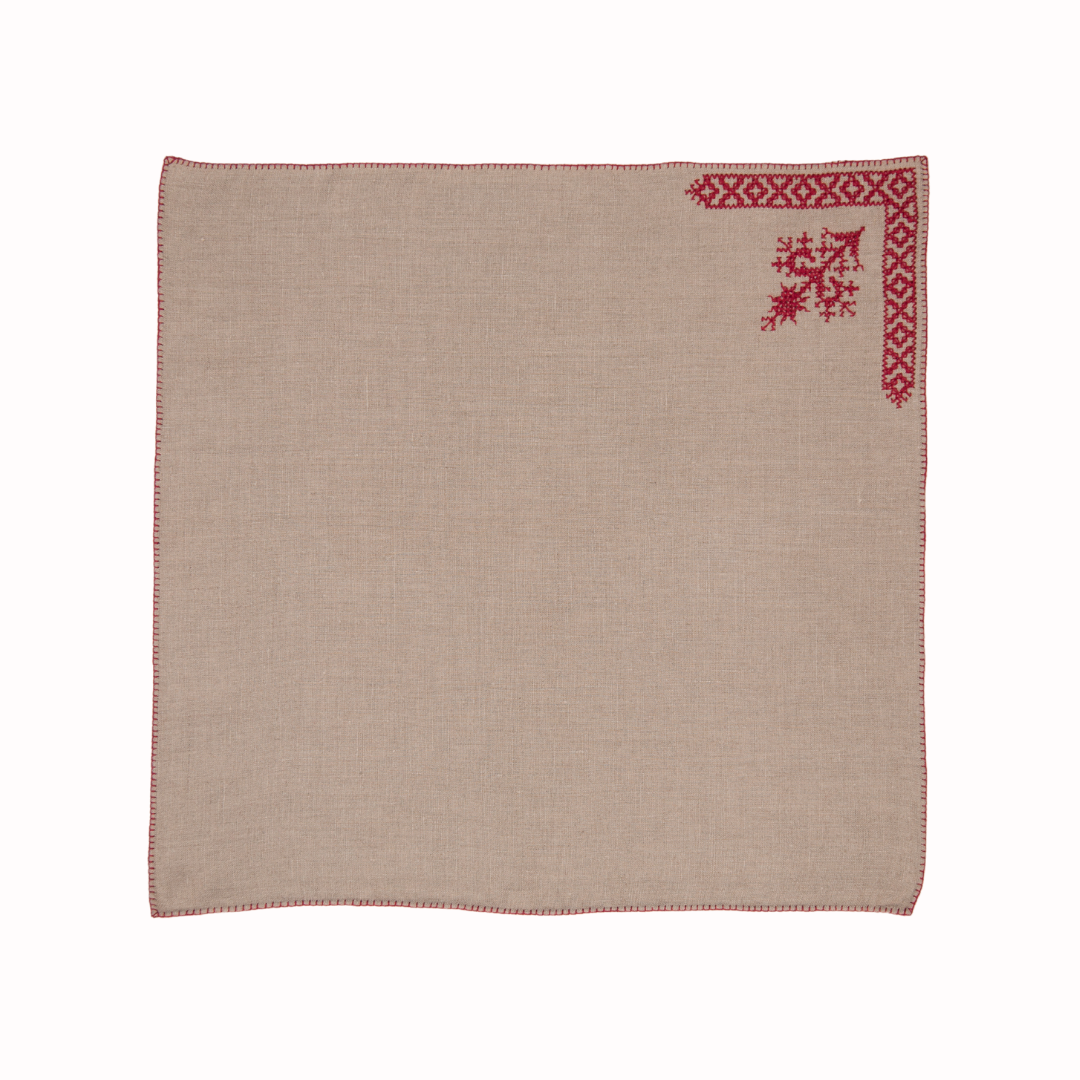 Traditional Fesi Embroidered Table Napkins
