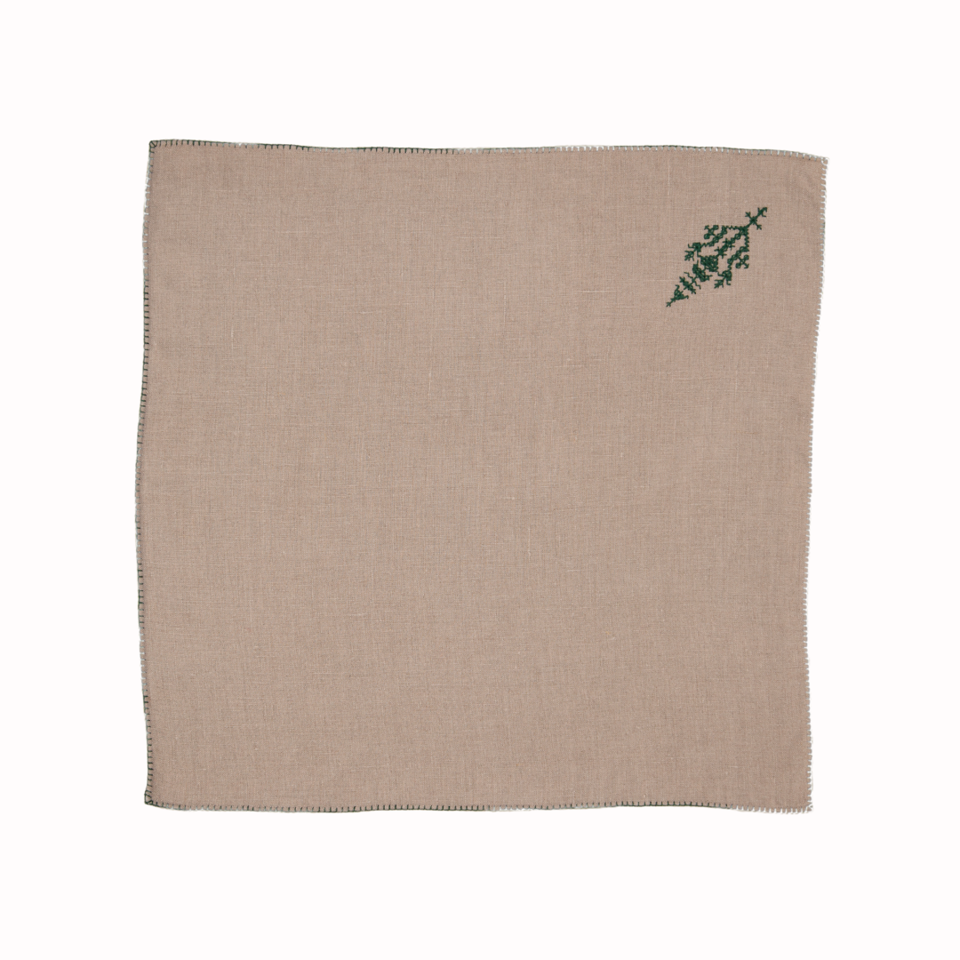 Festive Fesi Embroidered Table Napkins
