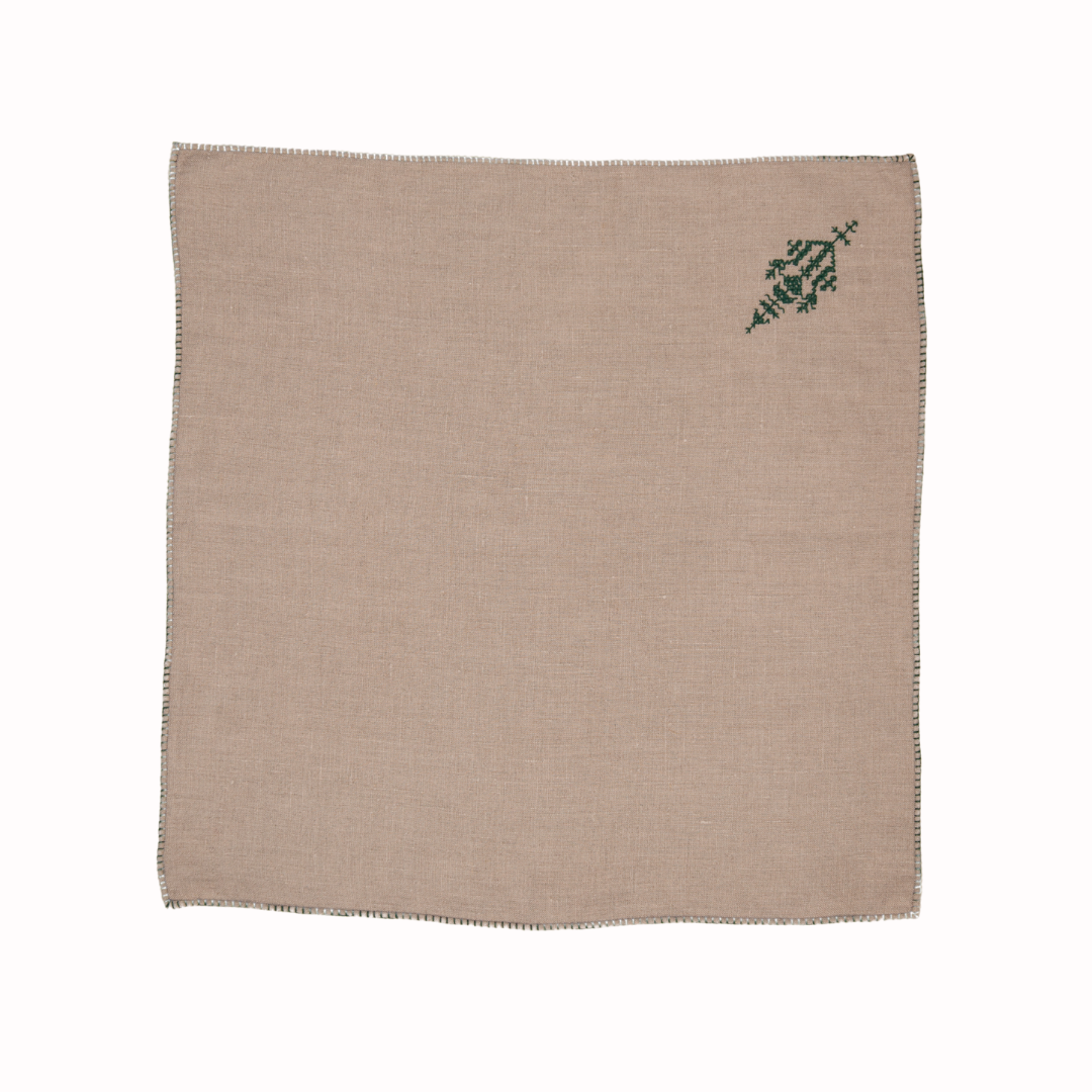Festive Fesi Embroidered Table Napkins