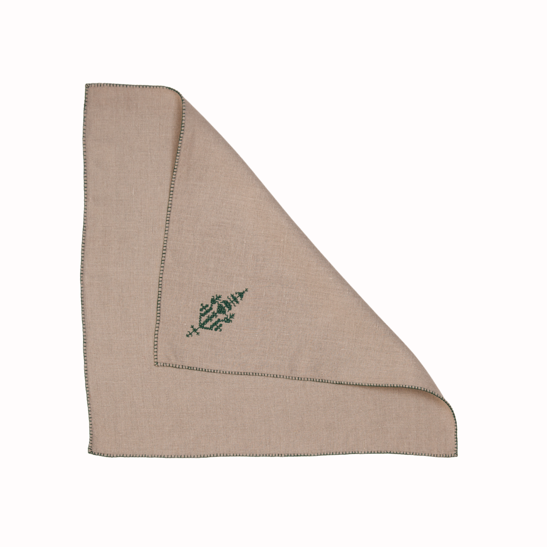 Festive Fesi Embroidered Table Napkins