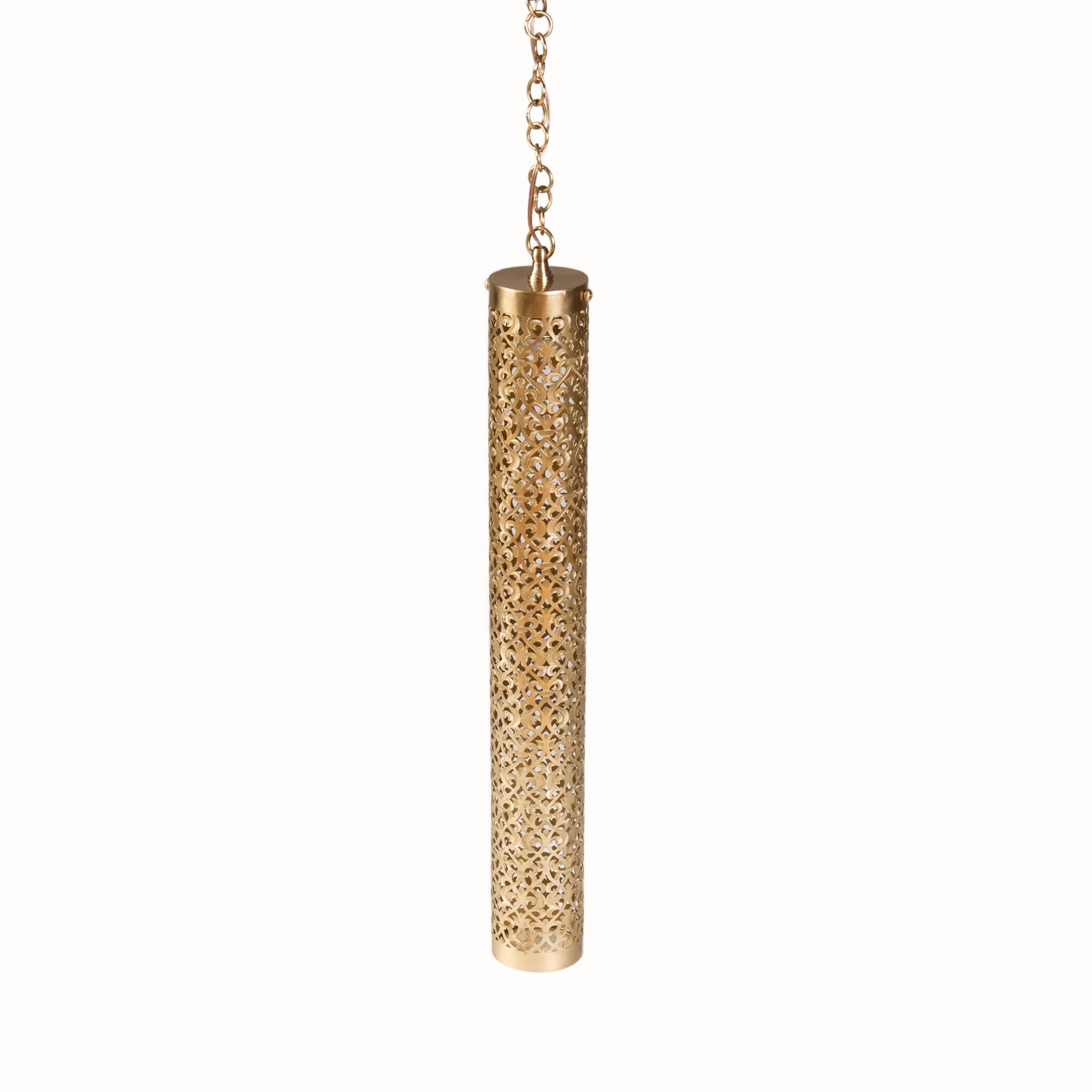 Moroccan handmade brass hanging lamp