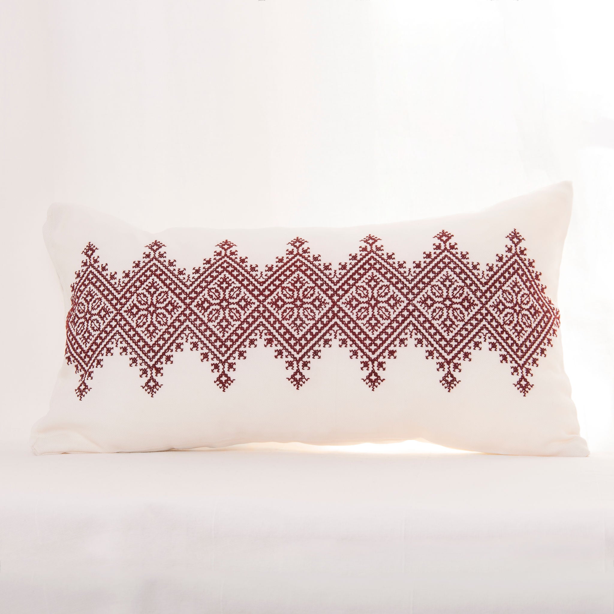 Moroccan hand embroidered cushion cover