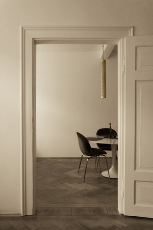 Brass Cylinder Hanging Lamp