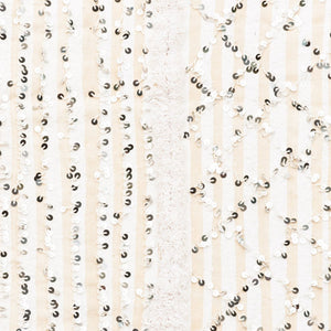 Large Vintage Sequined Bridal Throw