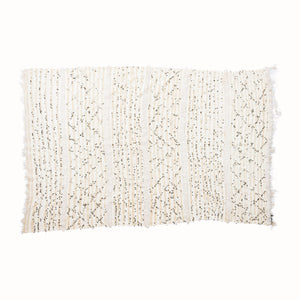 Large Vintage Sequined Bridal Throw
