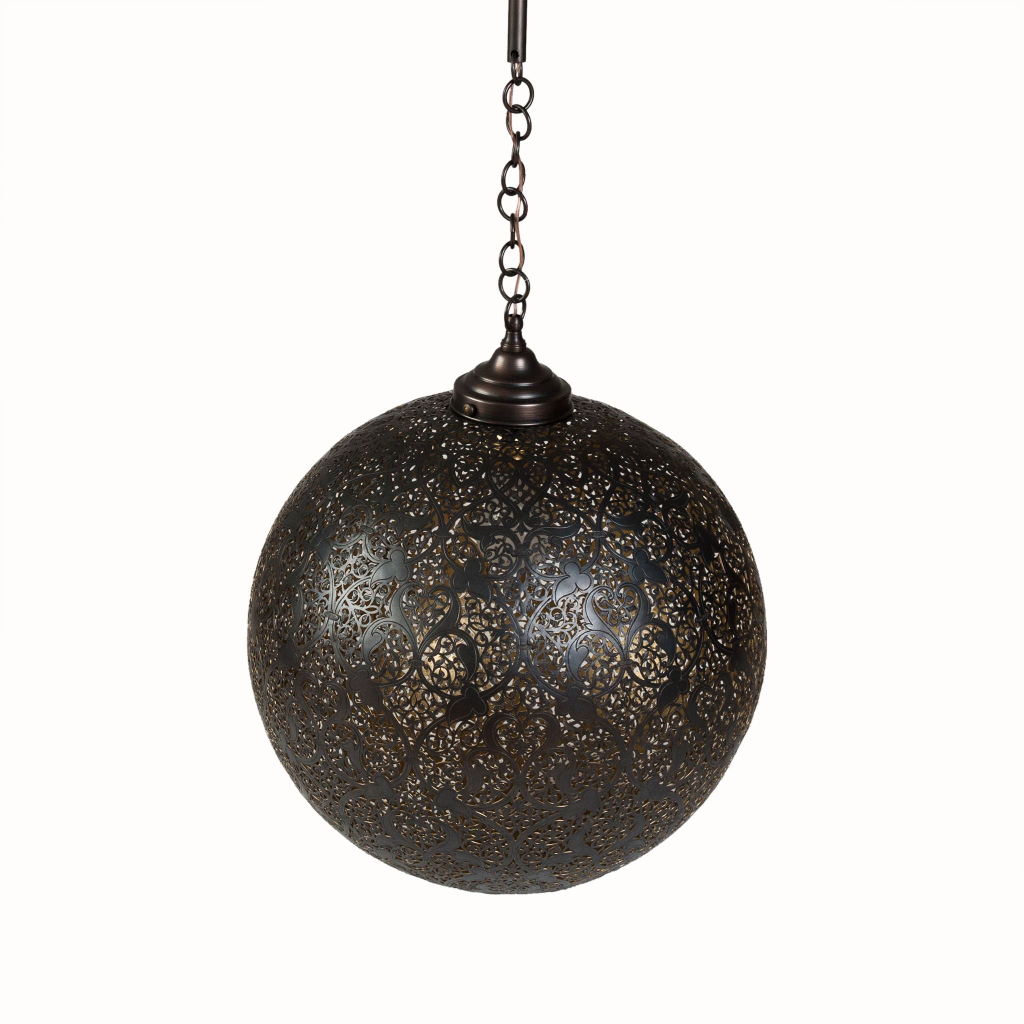 Moroccan brass pendant light hot sale