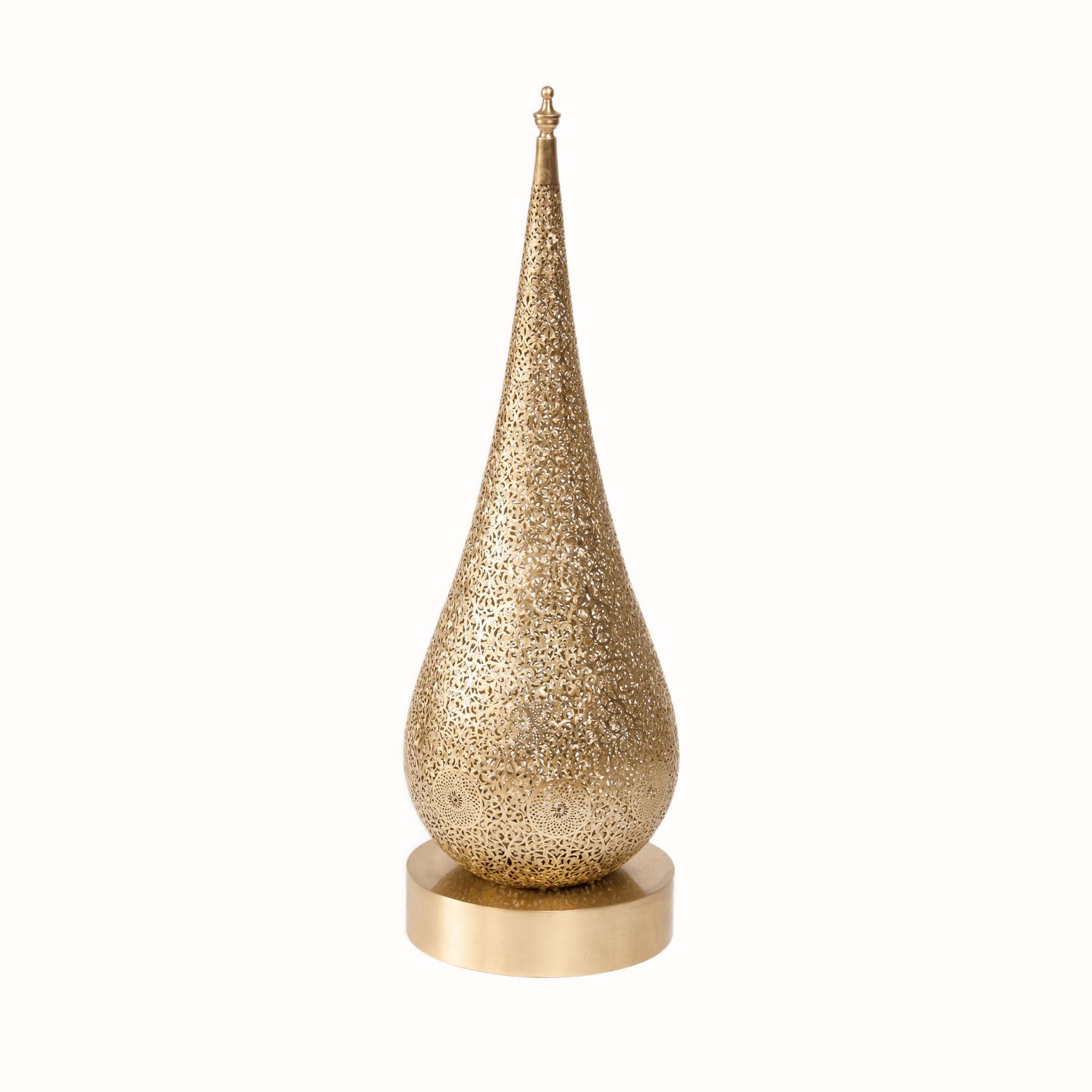 Moroccan brass table lamp sales