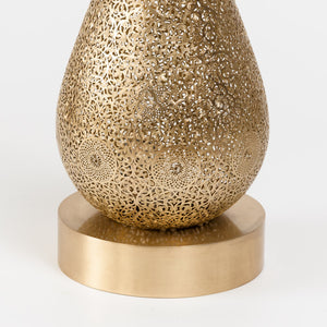 large handmade brass floor lamp