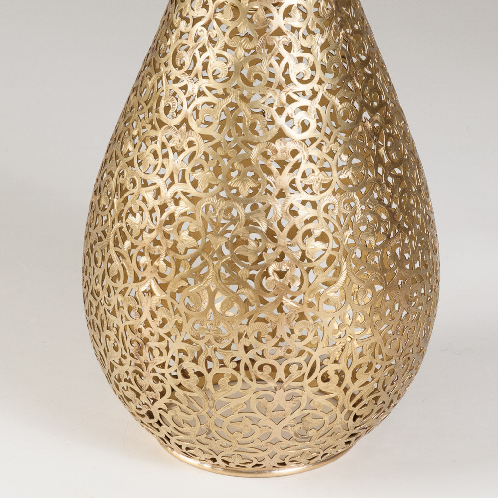 Moroccan artisanal handmade design brass lamp